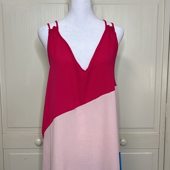 GIBSONLOOK Color Block Maxi Shift Dress Size M - Picture 3 of 8